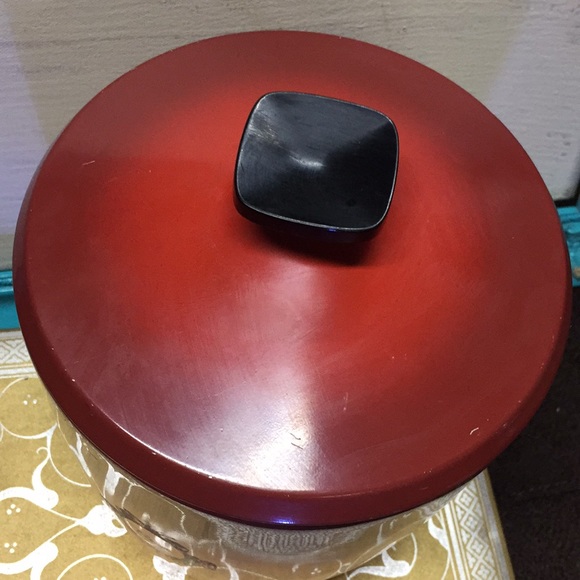 West Bend Vintage Flour Canister Red Hombre EVC - Picture 6 of 8